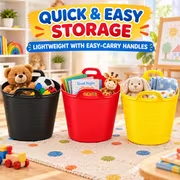 Set of 3 x 42L Flexi Tubs - Mixed Colours