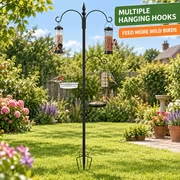 Multi-Feeder Bird Feeding Station with Garden Pole