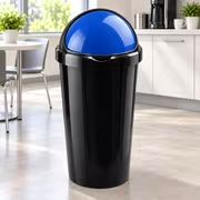 60L Swing-Top Waste Bin with Spinning Lid